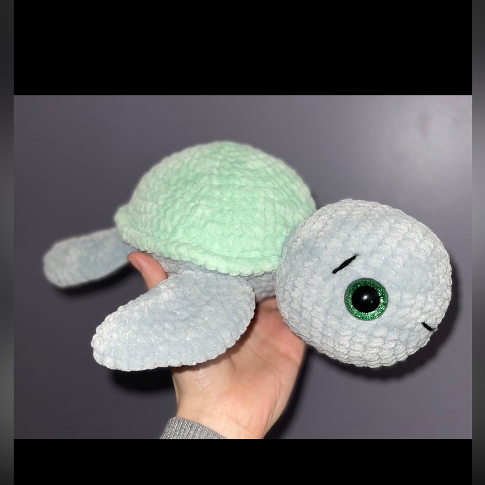 ‼️Handmade/crochet Turtle‼️ - Picture 3 of 9